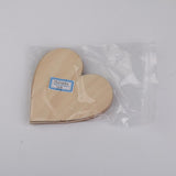 Maxbell Wooden Blank Heart Embellishments for DIY Crafts 120 x 3mm 5pcs