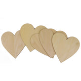 Maxbell Wooden Blank Heart Embellishments for DIY Crafts 150 x 3mm 5pcs