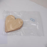 Maxbell Wooden Blank Heart Embellishments for DIY Crafts 150 x 3mm 5pcs