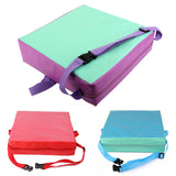 Maxbell Faux Leather Portable Kids Dining Chair Booster Cushion Seat Pad 3" red