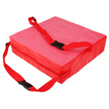 Maxbell Faux Leather Portable Kids Dining Chair Booster Cushion Seat Pad 3" red