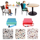 Maxbell Faux Leather Portable Kids Dining Chair Booster Cushion Seat Pad 3" Blue