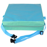 Maxbell Faux Leather Portable Kids Dining Chair Booster Cushion Seat Pad 3" Blue