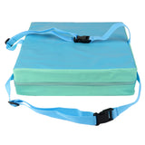 Maxbell Faux Leather Portable Kids Dining Chair Booster Cushion Seat Pad 3" Blue