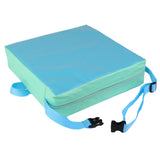 Maxbell Faux Leather Portable Kids Dining Chair Booster Cushion Seat Pad 3" Blue