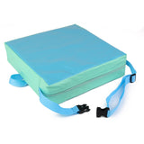 Maxbell Faux Leather Portable Kids Dining Chair Booster Cushion Seat Pad 3" Blue