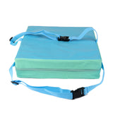 Maxbell Faux Leather Portable Kids Dining Chair Booster Cushion Seat Pad 3" Blue