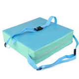 Maxbell Faux Leather Portable Kids Dining Chair Booster Cushion Seat Pad 3" Blue