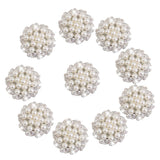 Maxbell 10pcs Crystal Rhinestone Pearl Flower Embellishments Button 30mm - Aladdin Shoppers