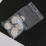 Maxbell 10pcs Crystal Rhinestone Pearl Flower Embellishments Button 30mm - Aladdin Shoppers