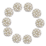 Maxbell 20pcs Crystal Rhinestone Pearl Flower Embellishments Button Flatback DIY Craft