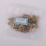 Maxbell 6x3mm Wooden Blank Hollow Heart Embellishments DIY Crafts 10mm 100pcs