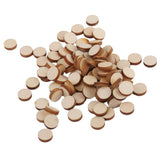 Maxbell 8xUnfinished wood circles Round Shape Pieces For Scrapbooking 100pcs 10mm