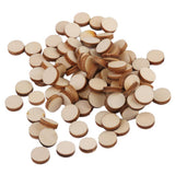 Maxbell 8xUnfinished wood circles Round Shape Pieces For Scrapbooking 100pcs 10mm