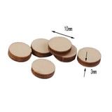 Maxbell 8xUnfinished wood circles Round Shape Pieces For Scrapbooking 100pcs 10mm