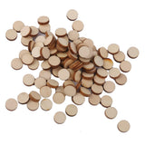 Maxbell 20xUnfinished wood circles Round Shape Pieces For Scrapbooking 100pcs 10mm