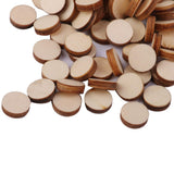 Maxbell 8xUnfinished wood circles Round Shape Pieces For Scrapbooking 100pcs 10mm