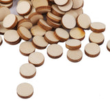 Maxbell 20xUnfinished wood circles Round Shape Pieces For Scrapbooking 100pcs 10mm