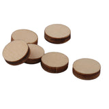 Maxbell 20xUnfinished wood circles Round Shape Pieces For Scrapbooking 100pcs 10mm