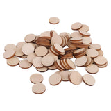 Maxbell 9xUnfinished wood circles Round Shape Pieces For Scrapbooking 100pcs 20mm