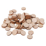 Maxbell 6xUnfinished wood circles Round Shape Pieces For Scrapbooking 100pcs 20mm