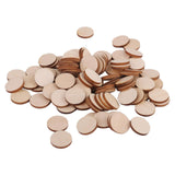Maxbell 7xUnfinished wood circles Round Shape Pieces For Scrapbooking 100pcs 20mm