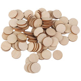 Maxbell 8xUnfinished wood circles Round Shape Pieces For Scrapbooking 100pcs 20mm