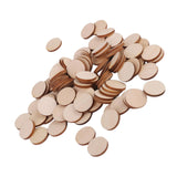 Maxbell 8xUnfinished wood circles Round Shape Pieces For Scrapbooking 100pcs 20mm