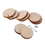 Maxbell 7xUnfinished wood circles Round Shape Pieces For Scrapbooking 100pcs 20mm