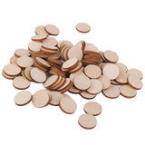 Maxbell 8xUnfinished wood circles Round Shape Pieces For Scrapbooking 100pcs 20mm