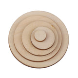 Maxbell 18xUnfinished wood circles Round Shape Pieces For Scrapbooking 50pcs 30mm