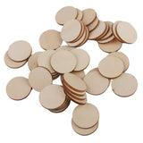 Maxbell 18xUnfinished wood circles Round Shape Pieces For Scrapbooking 50pcs 30mm