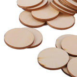 Maxbell 6xUnfinished wood circles Round Shape Pieces For Scrapbooking 50pcs 30mm