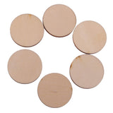 Maxbell 18xUnfinished wood circles Round Shape Pieces For Scrapbooking 50pcs 30mm