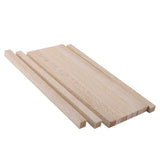 Maxbell 8x10pcs Natural Wood Sticks DIY Hobby Craft 10x10mm