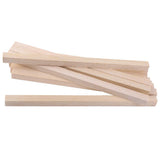 Maxbell 8x10pcs Natural Wood Sticks DIY Hobby Craft 10x10mm