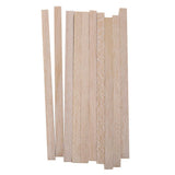 Maxbell 8x10pcs Natural Wood Sticks DIY Hobby Craft 10x10mm