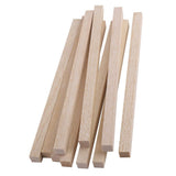 Maxbell 8x10pcs Natural Wood Sticks DIY Hobby Craft 10x10mm