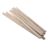 Maxbell 12x10pcs Natural Wood Sticks DIY Hobby Craft 8x8mm