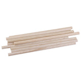 Maxbell 12x10pcs Natural Wood Sticks DIY Hobby Craft 8x8mm