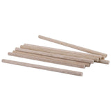 Maxbell 12x10pcs Natural Wood Sticks DIY Hobby Craft 8x8mm
