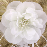 Maxbell 2pcs Wedding Party Vintage Rustic Hessian Burlap Flower Girl Basket