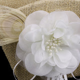 Maxbell 2pcs Wedding Party Vintage Rustic Hessian Burlap Flower Girl Basket