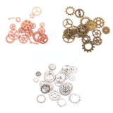 Maxbell 20pcs Gear pendant Watch Parts Wheels charm Pendant Findings Rose golden - Aladdin Shoppers