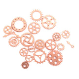 Maxbell 20pcs Gear pendant Watch Parts Wheels charm Pendant Findings Rose golden - Aladdin Shoppers