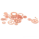 Maxbell 20pcs Gear pendant Watch Parts Wheels charm Pendant Findings Rose golden - Aladdin Shoppers