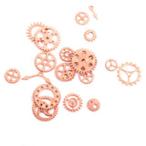 Maxbell 20pcs Gear pendant Watch Parts Wheels charm Pendant Findings Rose golden - Aladdin Shoppers