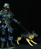Maxbell 1/6 SWAT Police Door Breacher & Attack Dog Shepherd Action Figure Toys