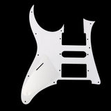 Maxbell 2Pcs 3 Ply Quality Guitar Pick Guard for Ibanez RG 350 DX Black + White