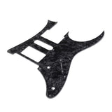 Maxbell 2Pcs 3 Ply Quality Guitar Pick Guard for Ibanez RG 350 DX Black + White